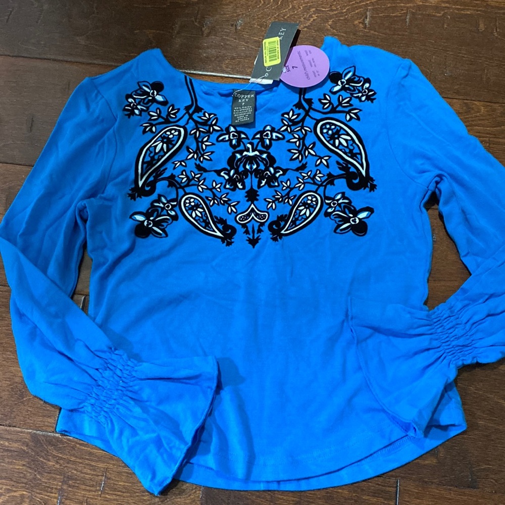 Girl Copper Key Long Sleeve